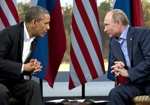 Barack Obama and Vladimir Putin
