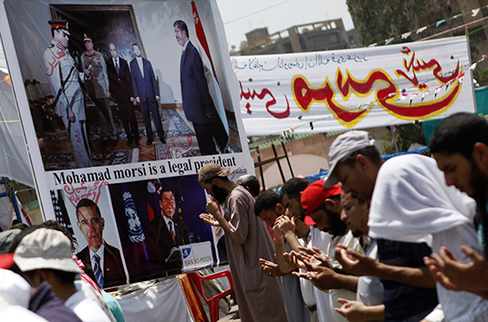 Muslim Brotherhood protesters in Cairo