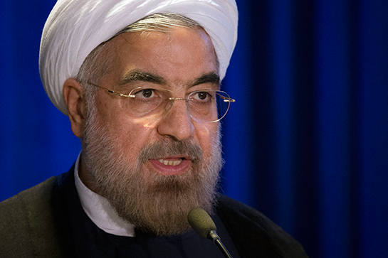 Iranian President Hassan Rowhani in New York