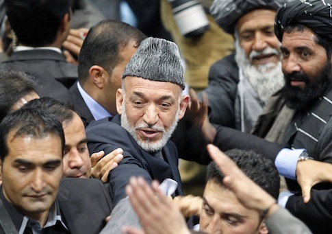 Afghan President Hamid Karzai