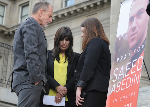 Naghmeh Abedini, wife of Saeed Abedini, prays for her husband's release