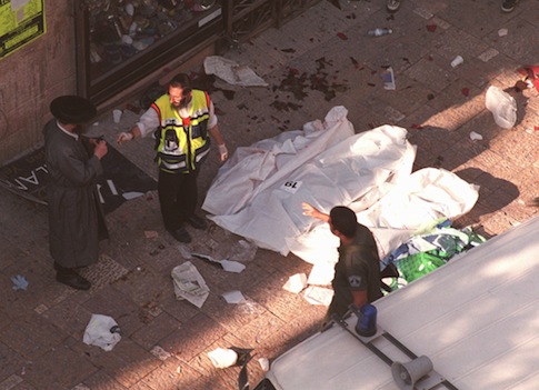 Jerusalem's Ben Yehuda mall after the 1997 Hamas bombing