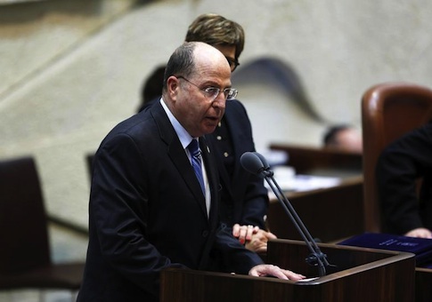 Israel's Defense Minister Moshe Yaalon