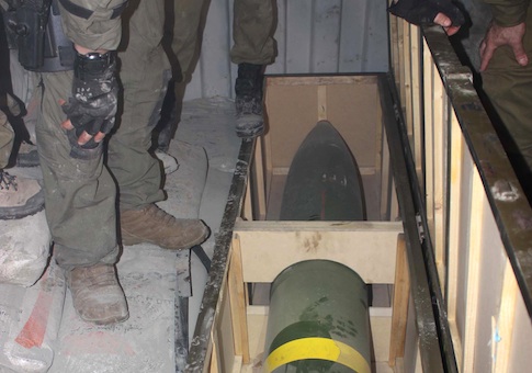 missile on an intercepted ship in the Red Sea