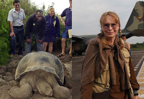 Danny Glover, Mia Farrow in Ecuador