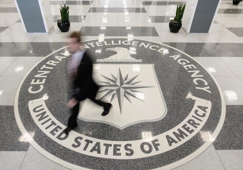 The lobby of the CIA Headquarters Building in McLean, Virginia
