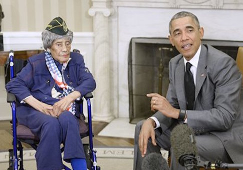 Emma Didlake and Barack Obama