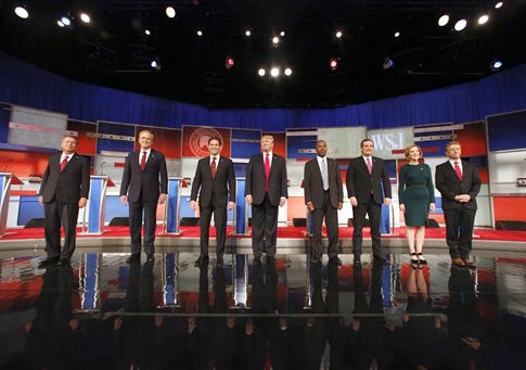 John Kasich, Jeb Bush, Marco Rubio, Donald Trump, Ben Carson, Ted Cruz, Carly Fiorina, Rand Paul