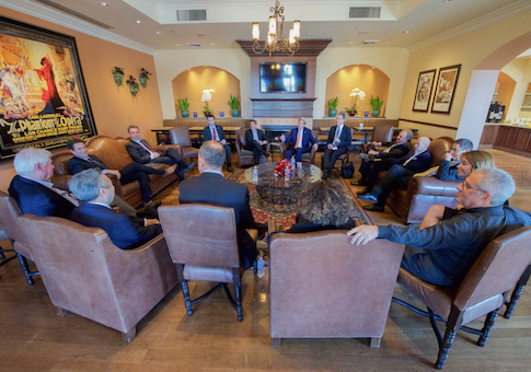 John Kerry meets with LA studio executives