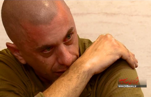 U.S. sailor crying