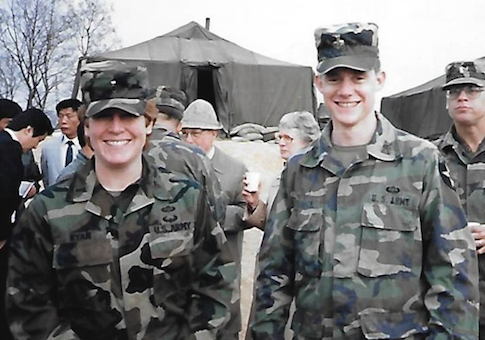 Mike Derrick with his wife, Kathy