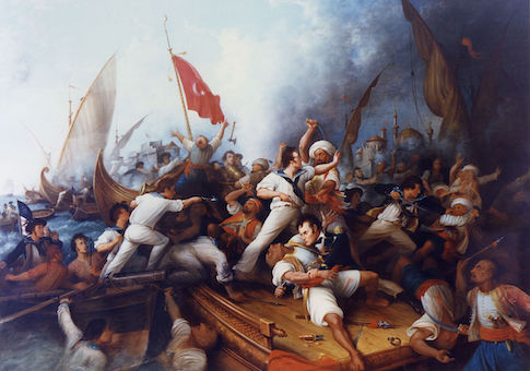Decatur Boarding the Tripolitan Gunboat