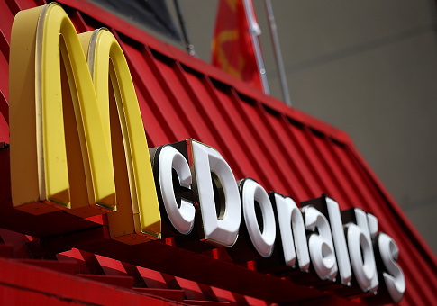 A sign outside a San Francisco McDonald's