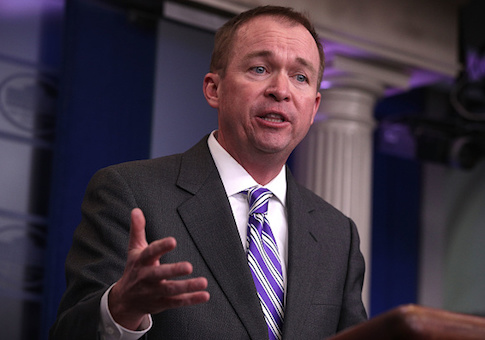White House Budget Director Mick Mulvaney