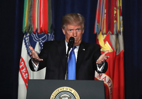 President Trump Addresses The Nation On Strategy In Afghanistan And South Asia From Fort Myer In Arlington