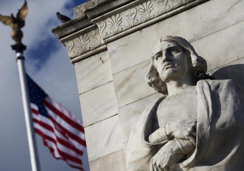 Statue of Christopher Columbus at Columbus Circle in front of Union Station in Washington, DC. / Getty Images