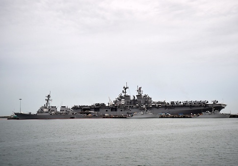 The guided-missile destroyer USS John S. McCain