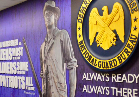 National Guard Display Corridor at the Pentagon / Facebook