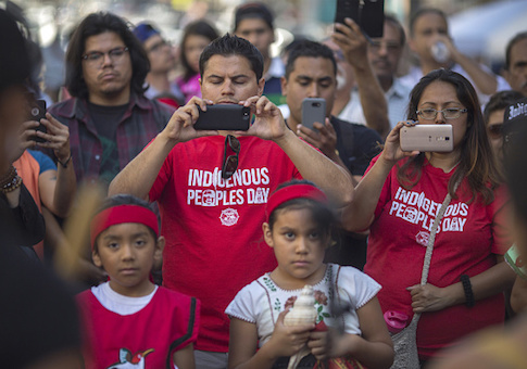 People celebrate Indigenous Peoples Day