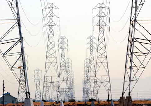 power line towers