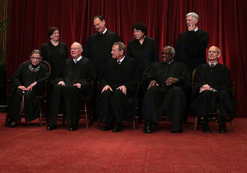 U.S. Supreme Court Justices Pose For Formal Portrait