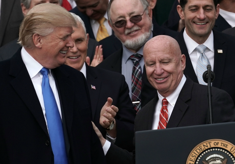 Rep. Kevin Brady and President Trump