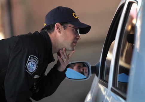 U.S. Customs And Border Officials Screen Visitors From Mexico