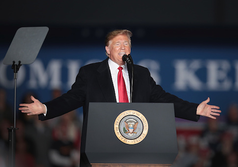 Donald Trump Holds MAGA Campaign Rally In Southern Illinois Ahead Of Midterm Elections