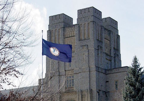 Burruss Hall on the Virginia Tech campus