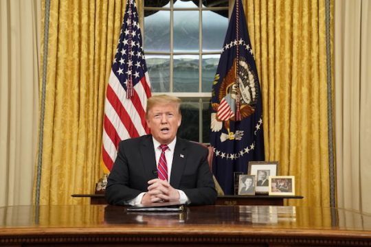 President Trump Addresses The Nation On Border Security From The Oval Office
