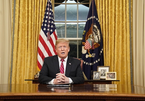 President Trump Addresses The Nation On Border Security From The Oval Office