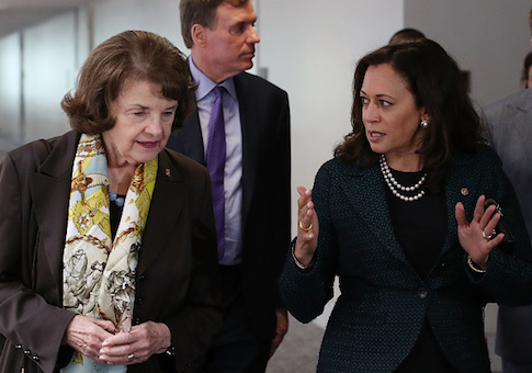 Dianne Feinstein and Kamala Harris