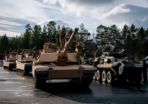 U.S. Marines participate in a military exercise