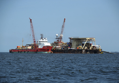 Nord Stream 2 gas pipeline construction