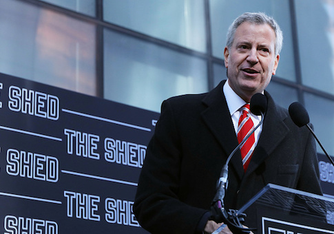 New York Mayor Bill de Blasio