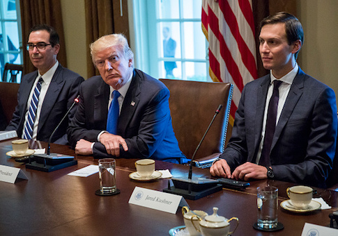 Steve Mnuchin, Donald Trump, Jared Kushner