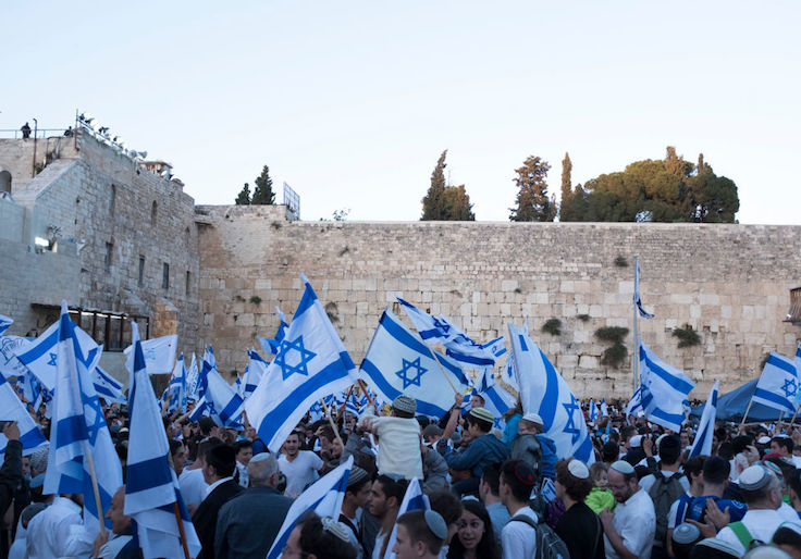 Israeli flag March Takes Place During Jerusalem Day