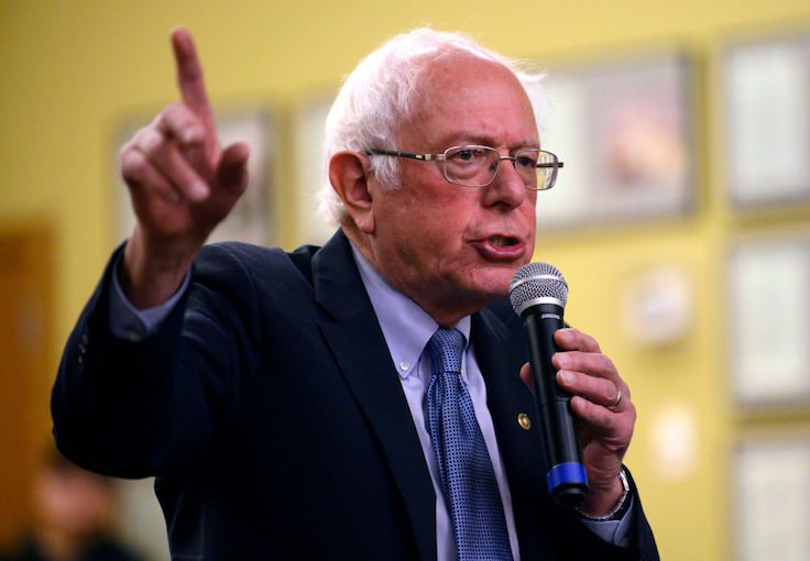 Sen. Bernie Sanders Holds Town Hall At Motorcycle Museum In Iowa