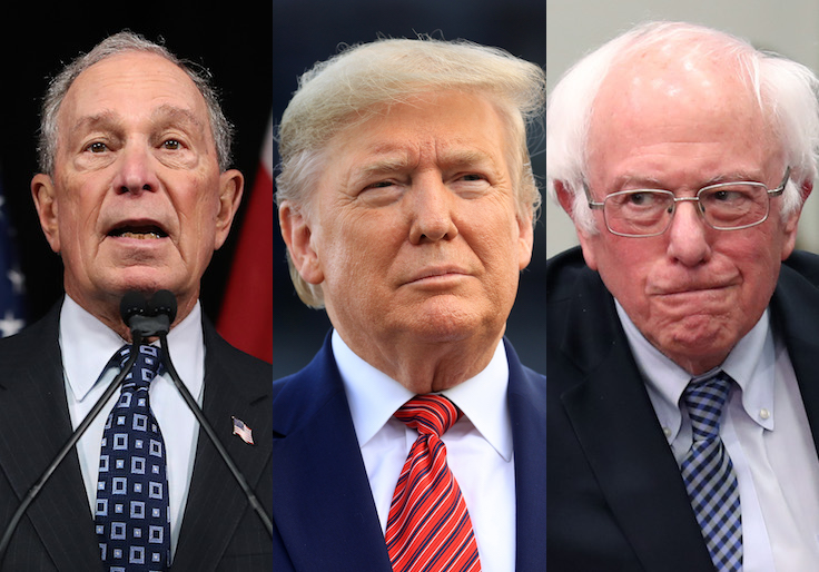 Bloomberg Trump Sanders