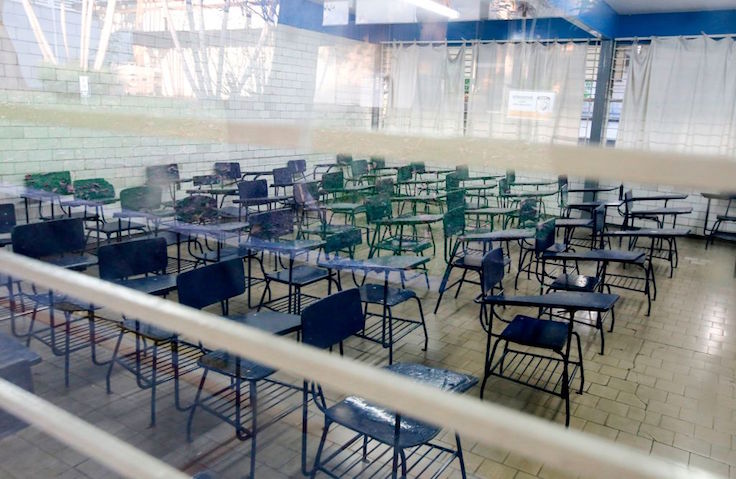 empty classroom