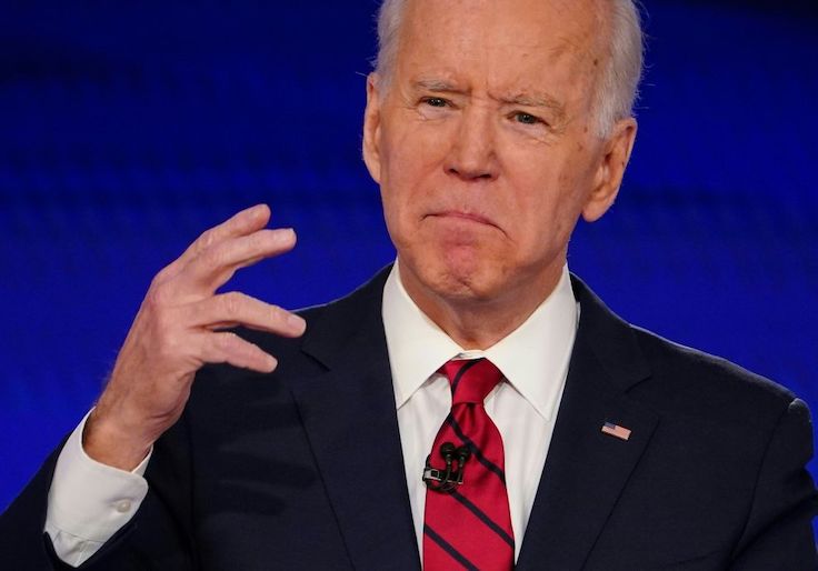 Democratic presidential candidate Joe Biden