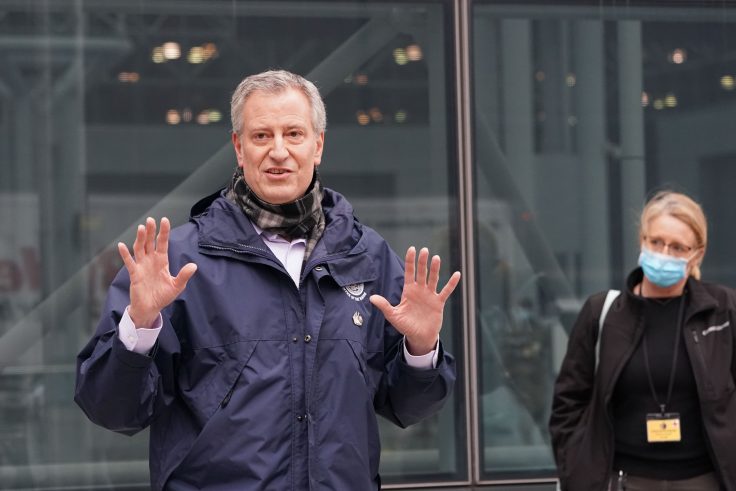 NYC mayor Bill de Blasio