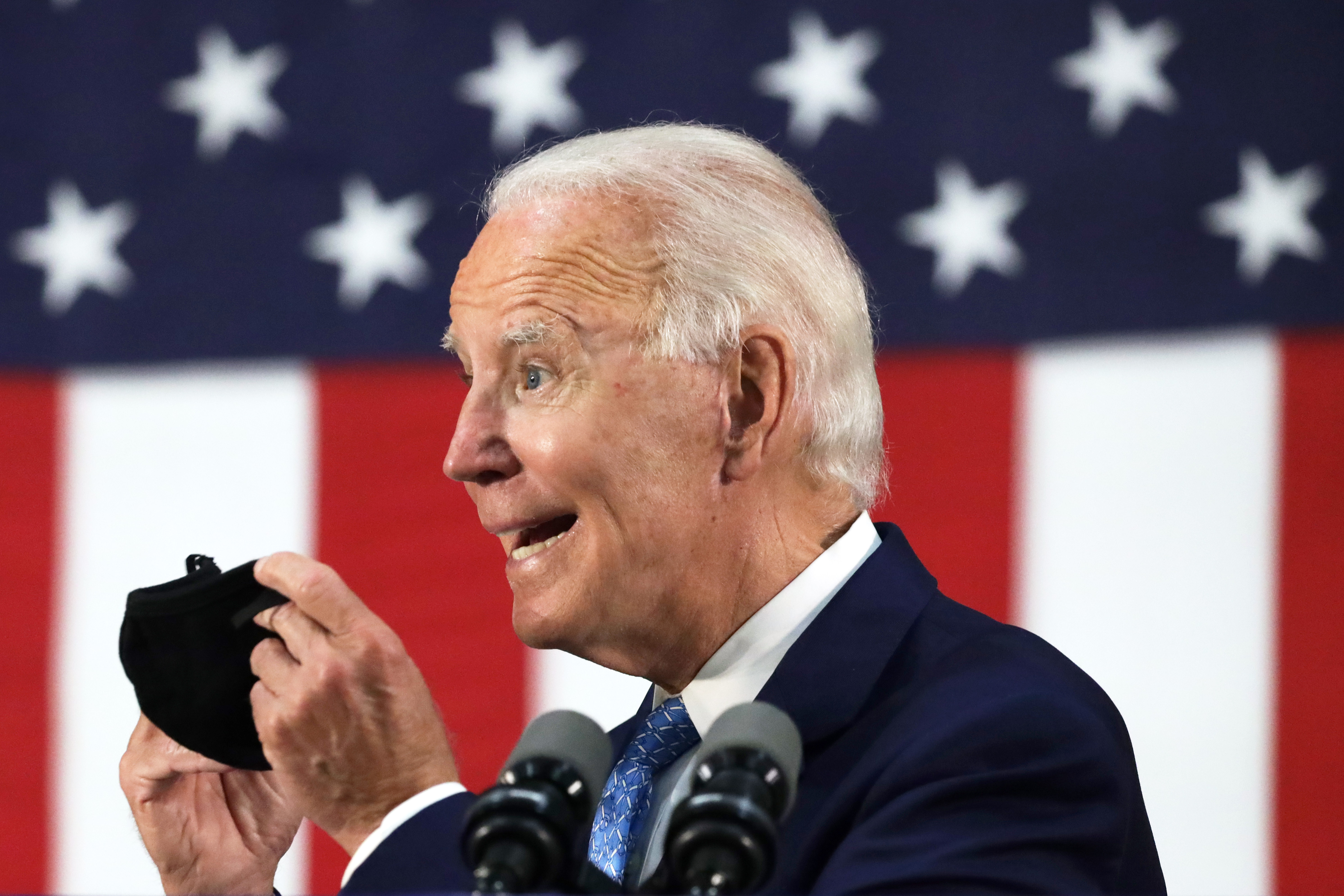 Presidential Candidate Joe Biden Delivers Remarks In Delaware