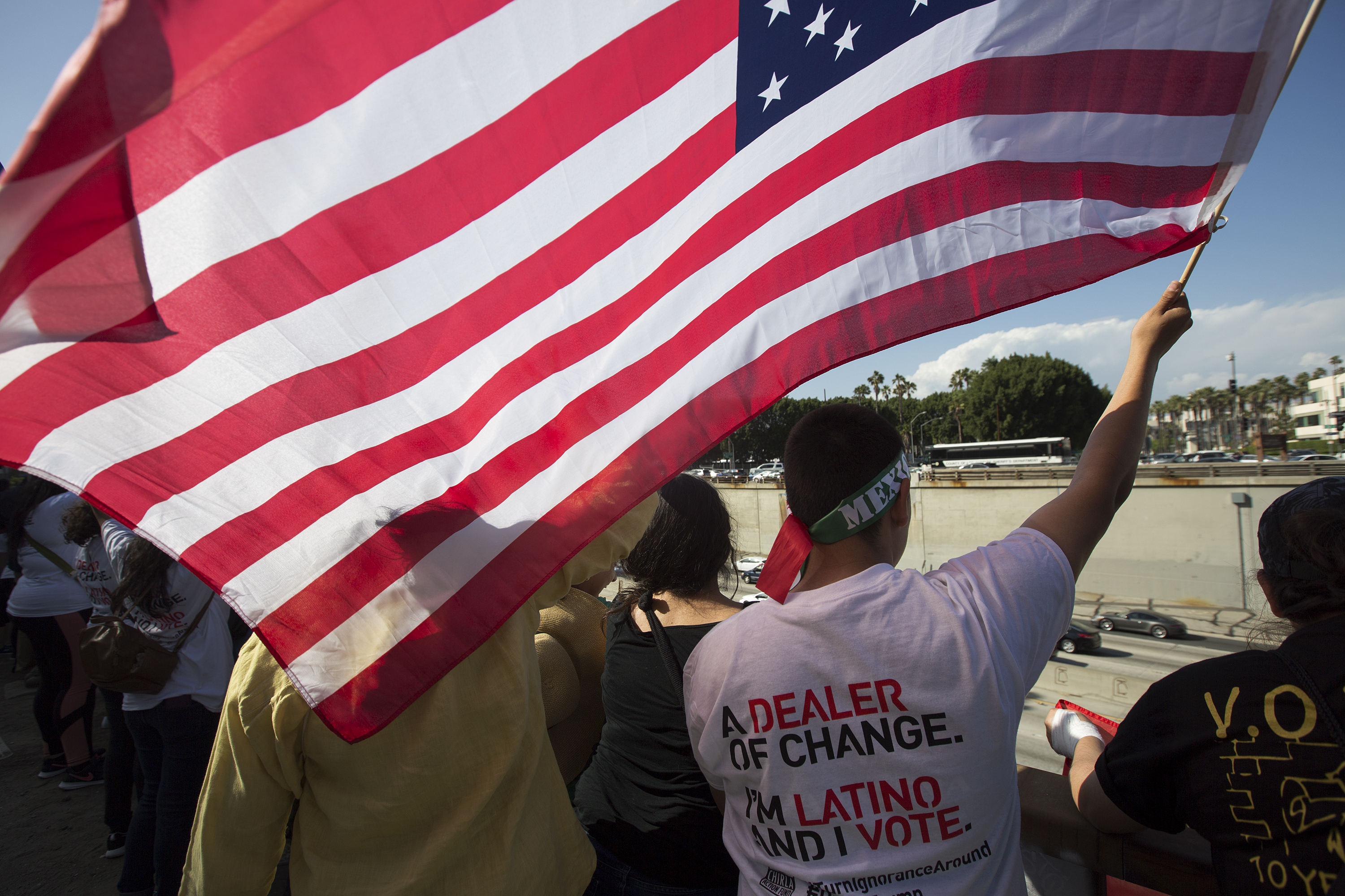 Rally And March Held On May Day In Los Angeles