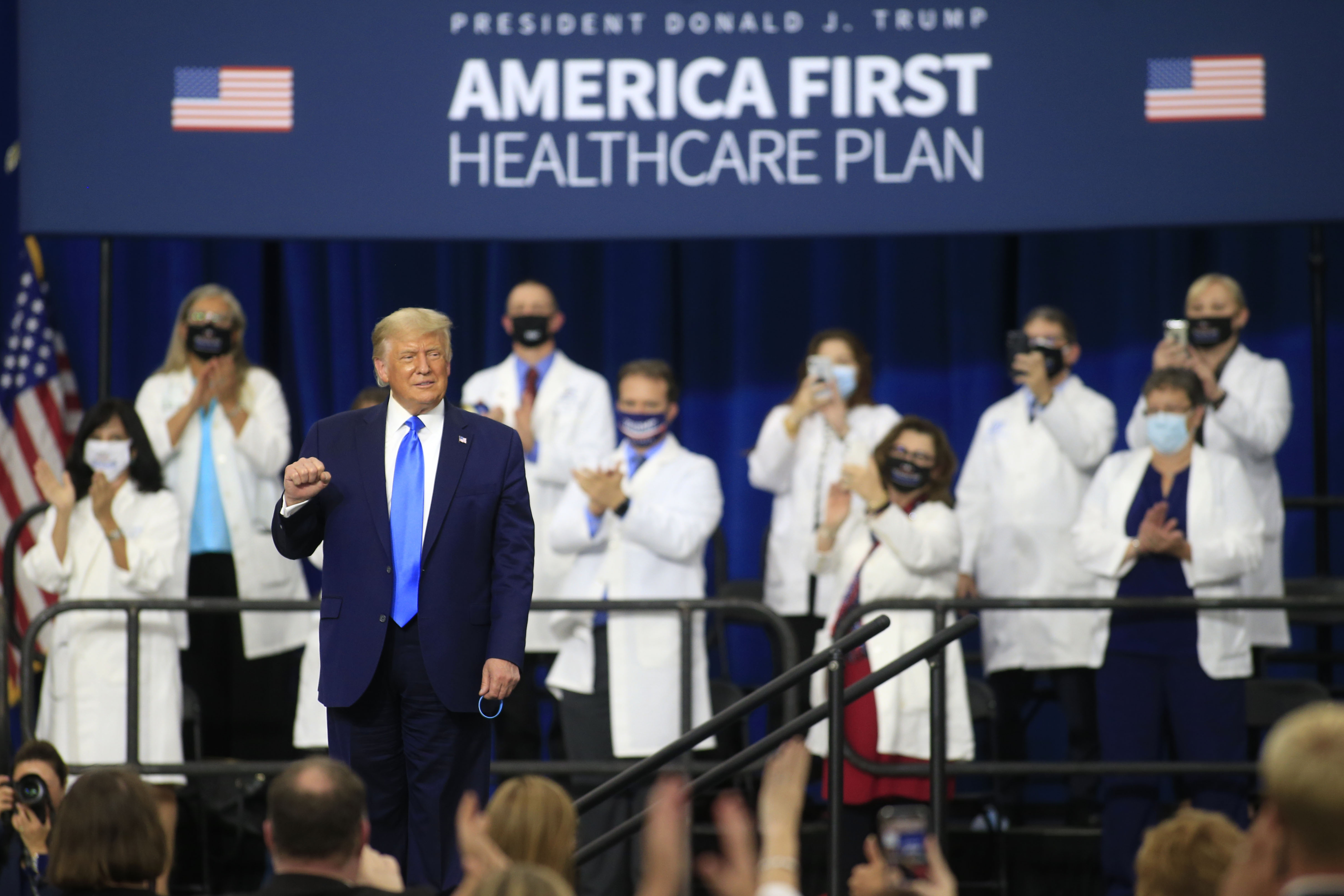 President Trump Delivers Remarks On His Healthcare Policies In North Carolina