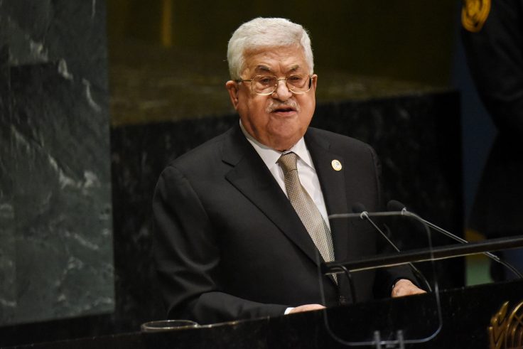 Palestinian president Mahmoud Abbas