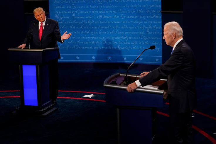 Donald Trump And Joe Biden Participate In Final Debate Before Presidential Election
