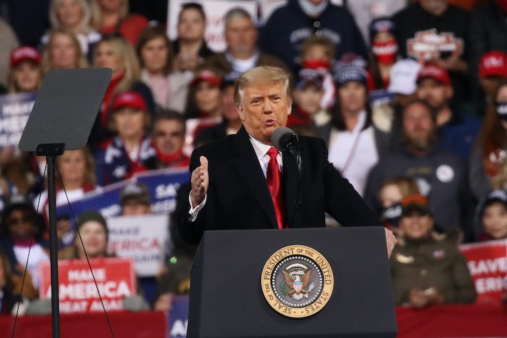 President Trump Holds Rally In Georgia For Senate Candidates Loeffler And Perdue