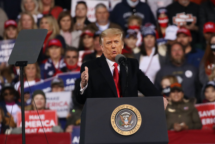 President Trump Holds Rally In Georgia For Senate Candidates Loeffler And Perdue