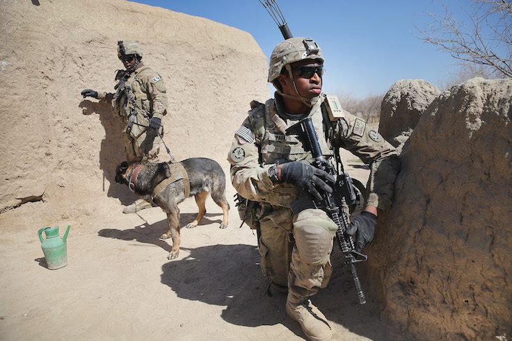 U.S. Soldiers Provide Security Around Kandahar Airfield